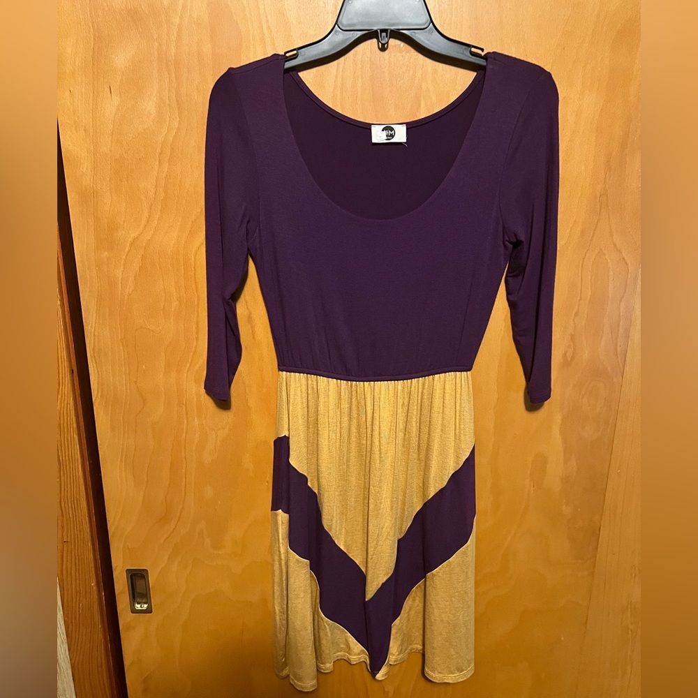 New purple gold LSU dress sz M